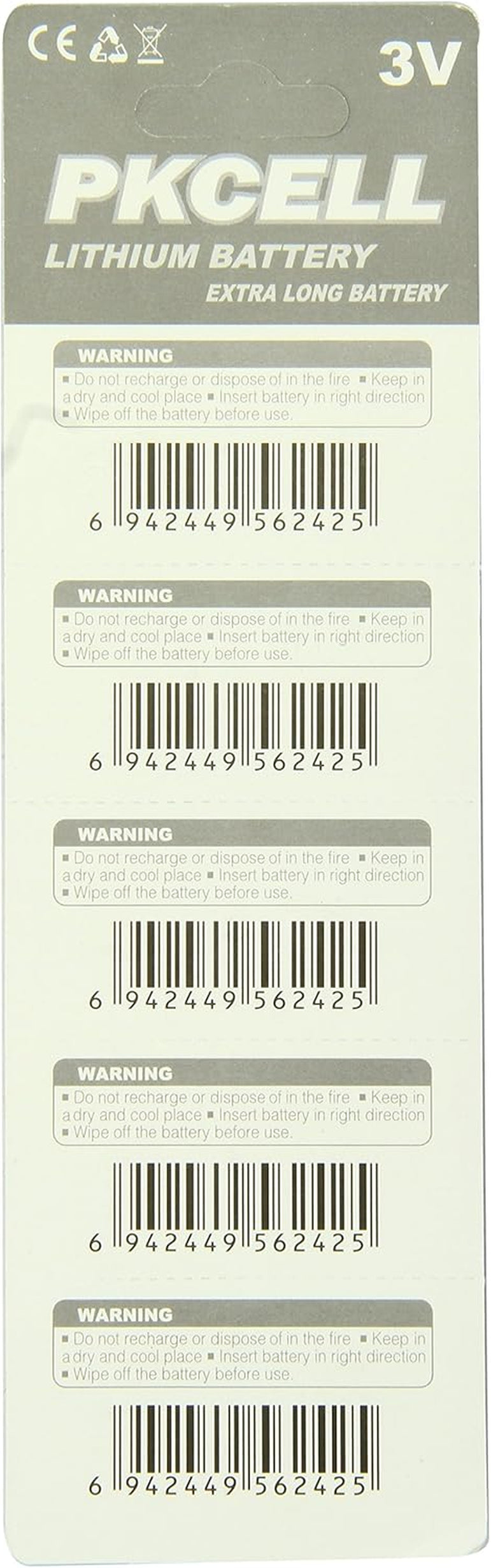 CR2032 Batteries, High Power Lithium 3V Coin Battery Ideal for Garage Door Openers, LED Lights, Game Consoles, Car and Key FOBS, 100 Count