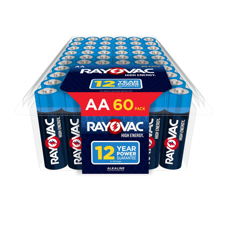 High Energy AA Batteries (60 Pack), Double a Batteries