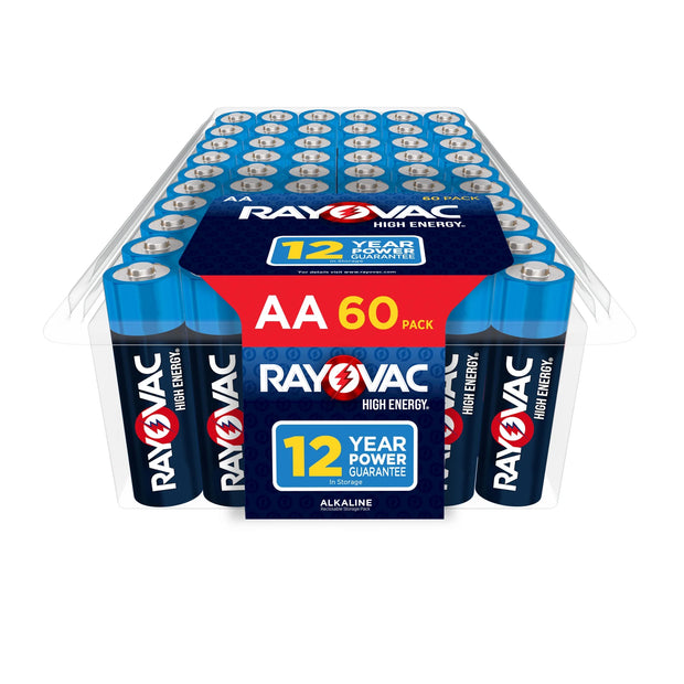 High Energy AA Batteries (60 Pack), Double a Batteries