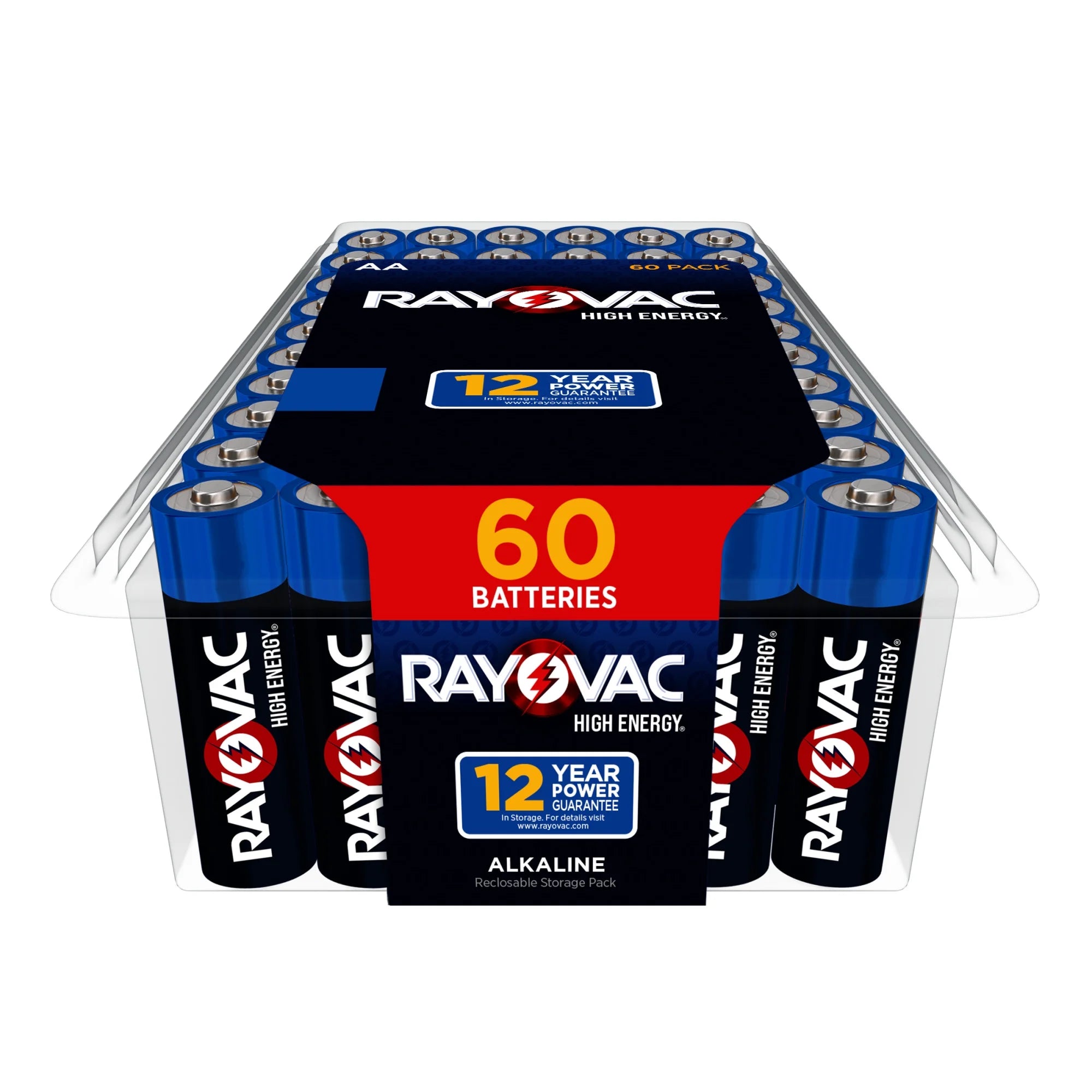 High Energy AA Batteries (60 Pack), Double a Batteries